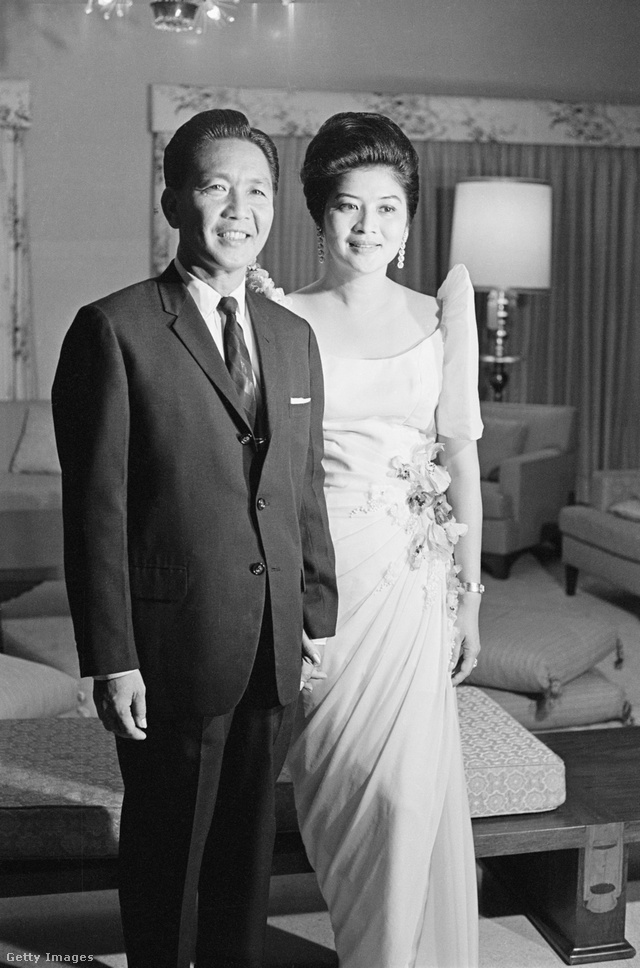 Ferdinand és Imelda Marcos az 1965. novemberi beiktatási ceremónián