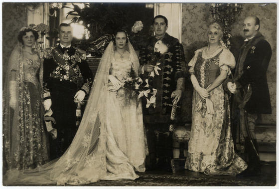 Horthy menye Rotschild menyasszonyi ruhában Fotó: MNM Történeti Fényképtár