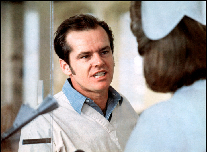 Jack Nicholson a Száll a kakukk fészkére című filmben.