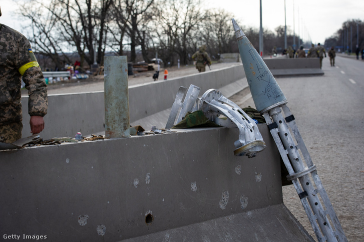 Orosz kazettás bomba Ukrajnában 2022. március 10-én