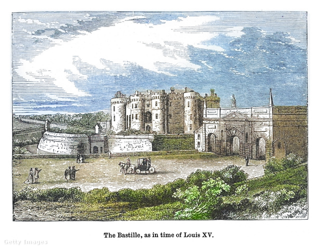 A Bastille XV. Lajos uralkodása idején, a 18. században