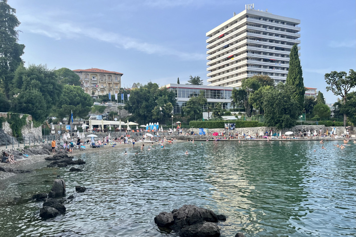 A Tomaševac strand Opatijában