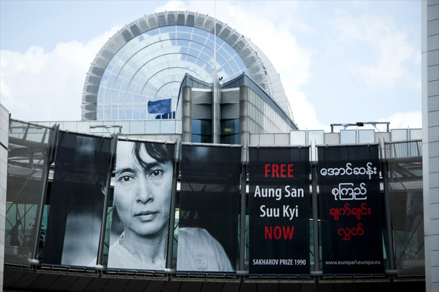 EP Bruxelles - Call on Aung San Suu Kyi