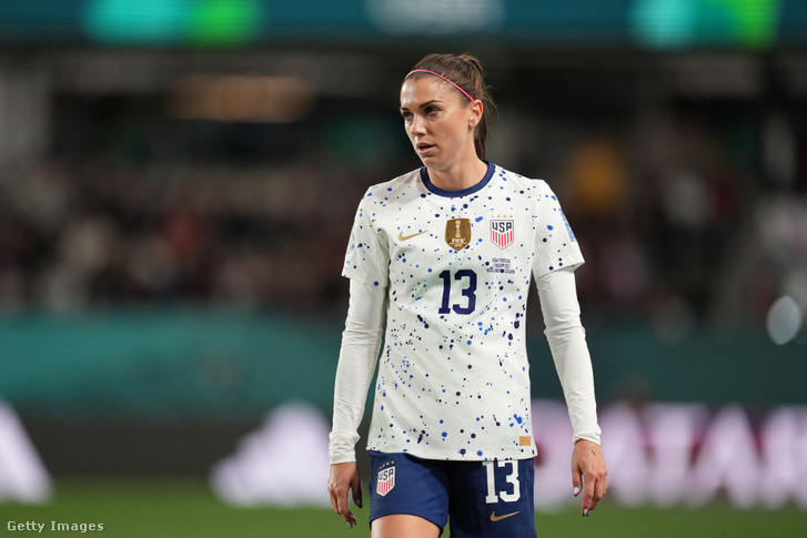 Alex Morgan, az amerikai válogatott játékosa