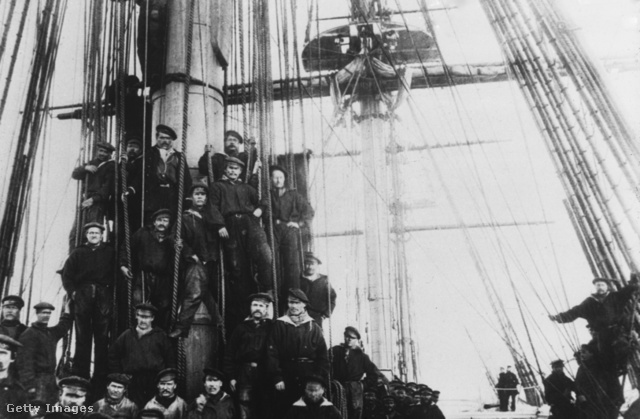 Marineros del acorazado ruso Oslava en América en 1863