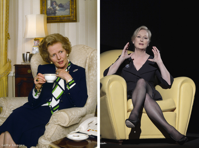 Margaret Thatcher és Meryl Streep. (Fotó: Tim Graham / Getty Images Hungary)