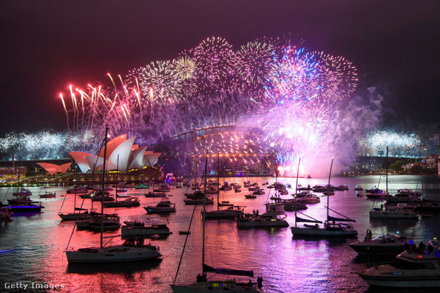 Sydney hagyományos újévi tűzijátékshow-ja a világon az egyik legismertebb