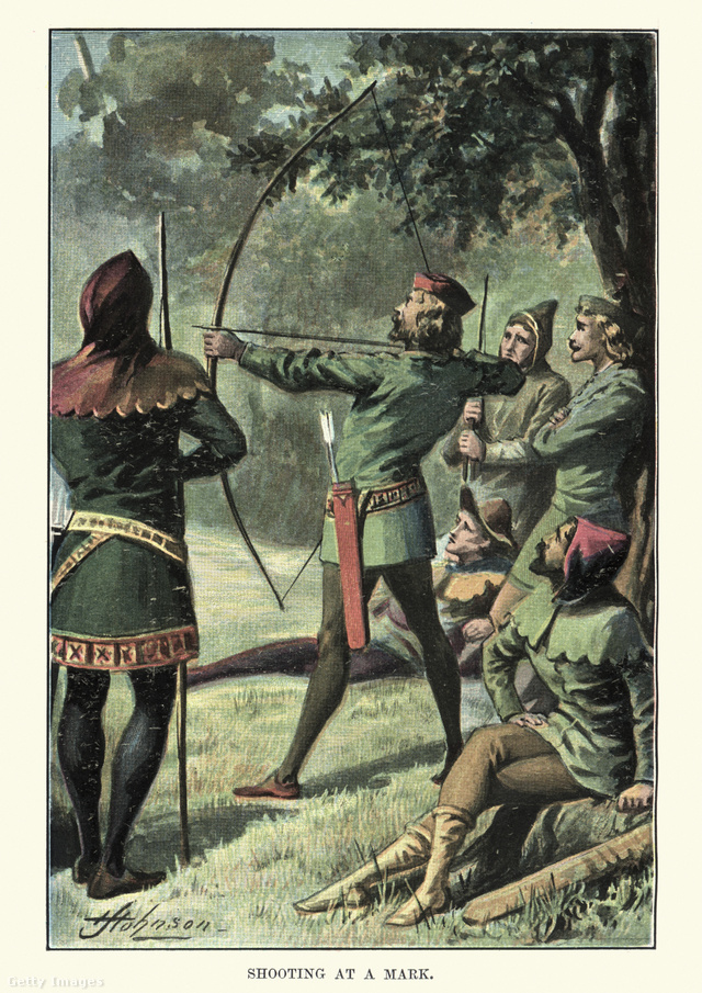 Robin Hood és emberei (19. századi illusztráció)