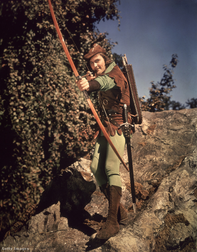 Errol Flynn az 1938-as Robin Hood kalandjai címszerepében