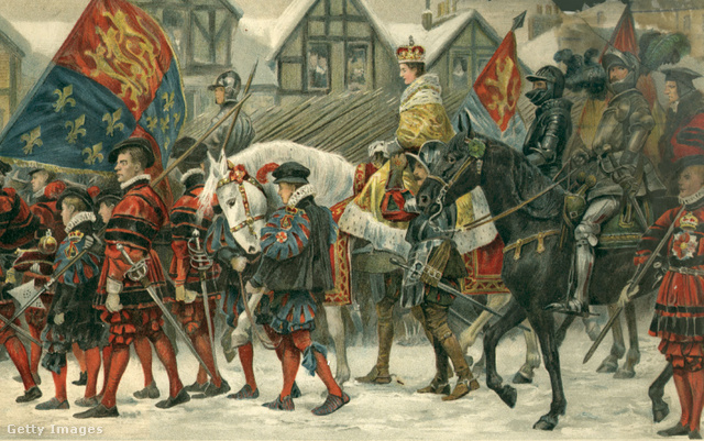 VI. Eduárd angol király koronázása 1547-ben