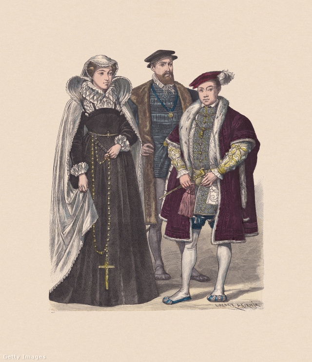 VI. Eduárd és (a kép bal oldalán) féltestvére, Mária