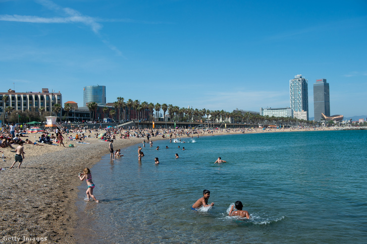 A katalán tengerpart 2021. május 8-án