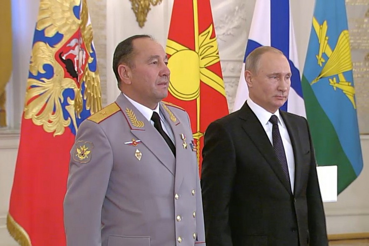 Gennagyij Zsidko és Vlagyimir Putyin 2017-ben
