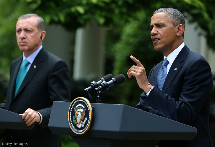 Recep Tayyip Erdogan és Barack Obama 2013. május 16-án Washingtonban