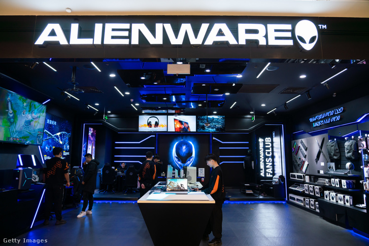 Az Alienware egy üzlete Kínában 2020. január 12-én