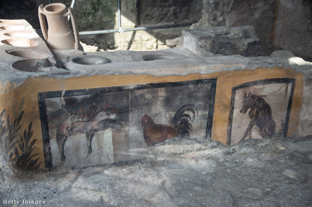 A pompeji gyorséttermek freskói gyakran a kínálatot tükrözték