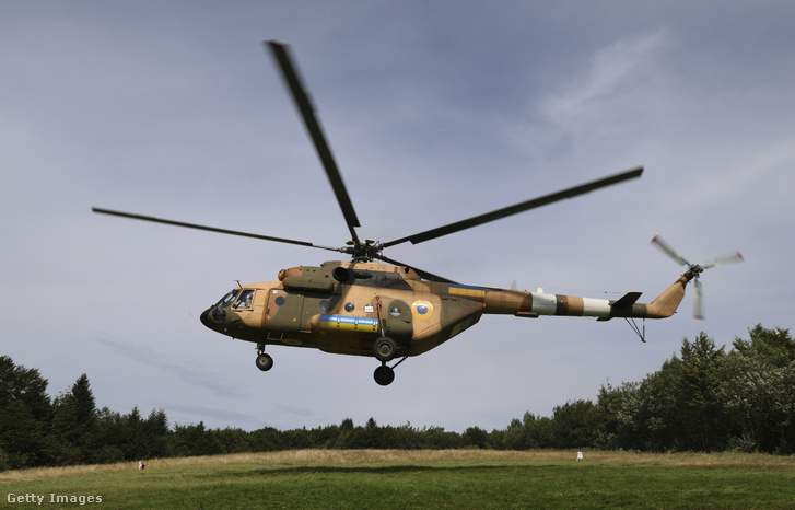 Egy Mi−8-as helikopter Ukrajna Lviv régiójában 2023. augusztus 9-én