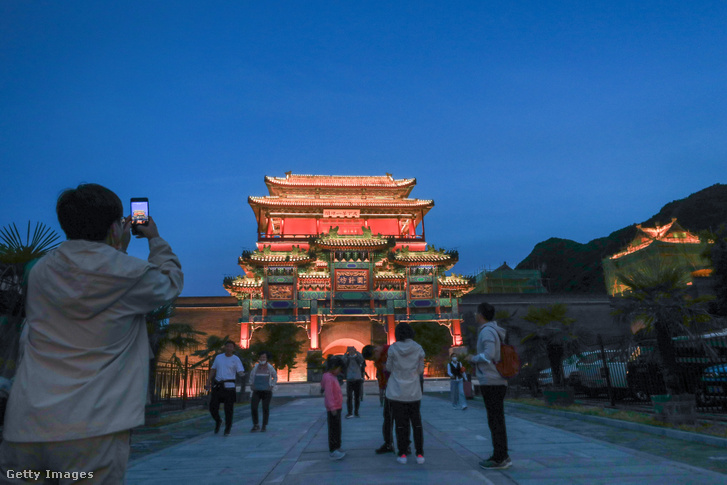 Turisták a kínai nagy falnál