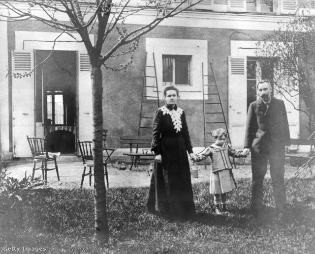 A Curie házaspár Iréne-nel