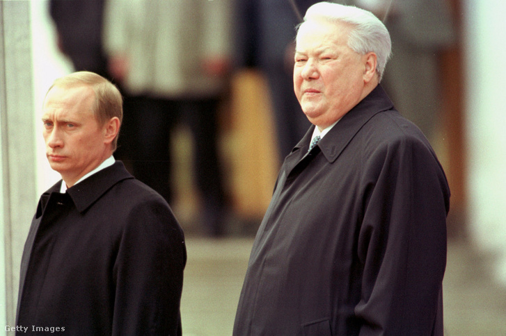 Vlagyimir Putyin és Borisz Jelcin