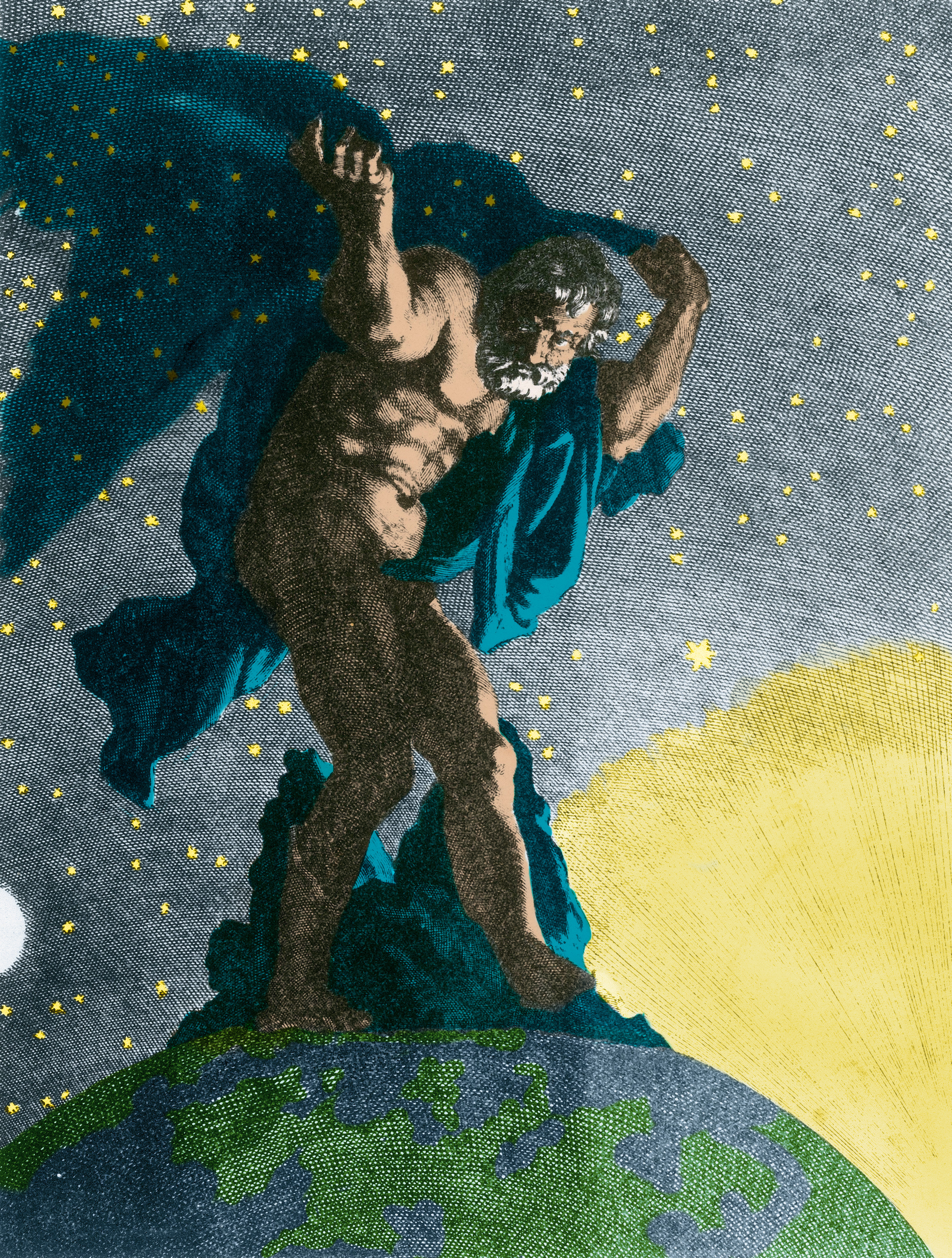 Кто помогал гераклу держать небесный свод. Атлант и геспериды картина 1925. Титан атлас мифология. Титан Гесперид. Атлант Титан картина.