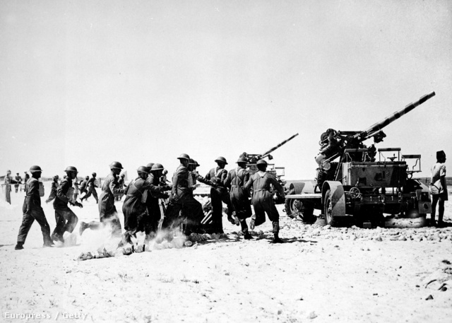 Brit katonák az afrikai fronton a második világháborúban