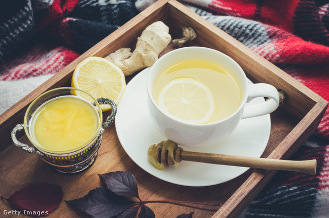 A gyömbérből és citromból készült tea jótékony hatású