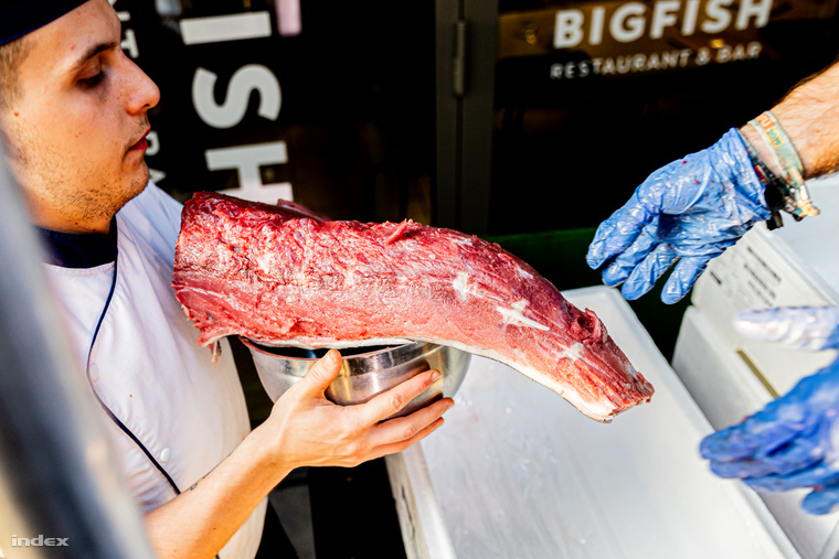 A tonhal húsának részeit különböző módon használják fel, például sushiként vagy steaknek sütve. (Fotó: Szollár Zsófi / Index)