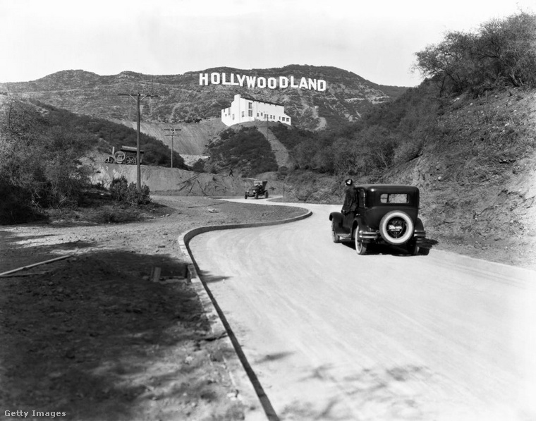 Hollywoodland-felirat. (Fotó: Underwood Archives / Getty Images Hungary)