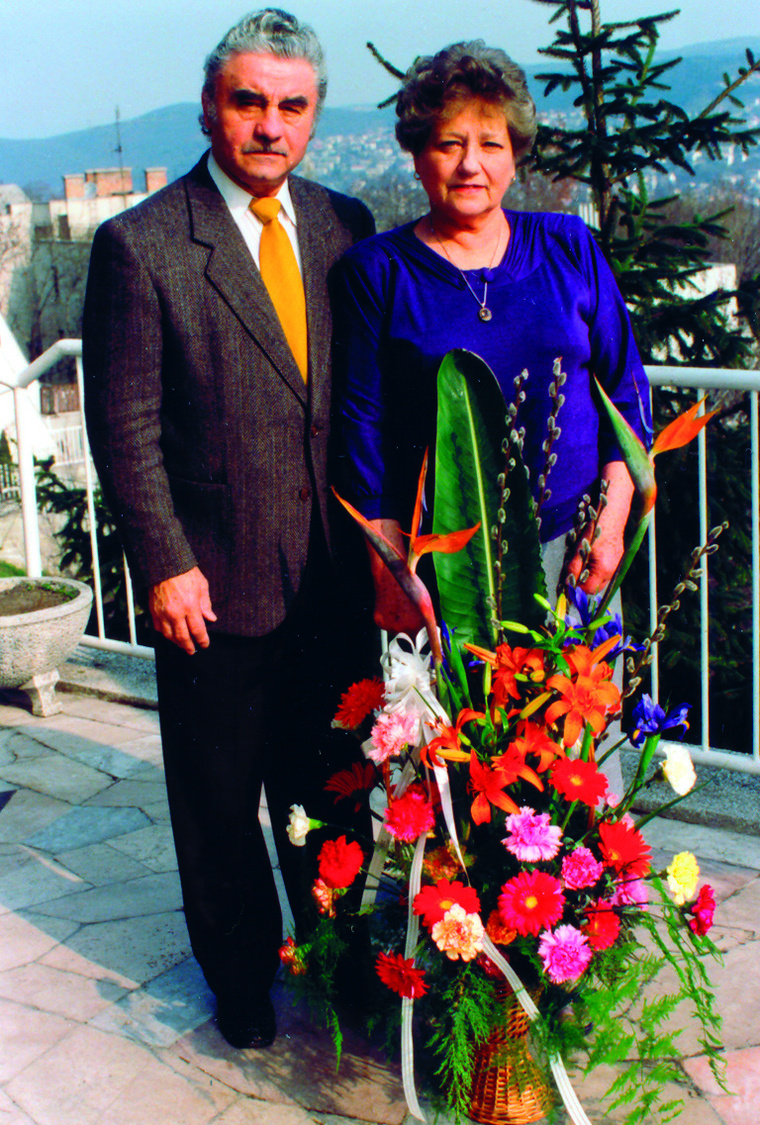 Papp László és felesége előbbi 65. születésnapján.