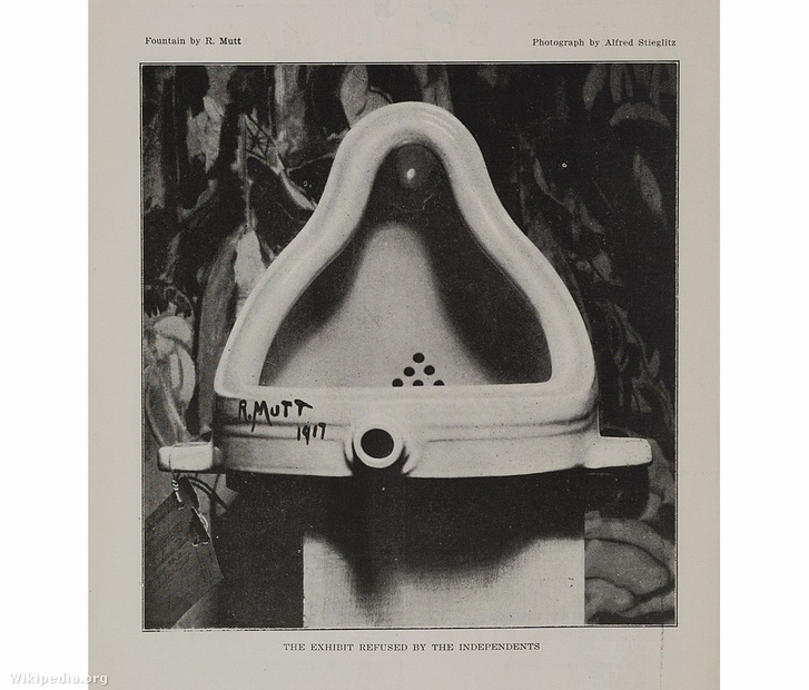 Marcel Duchamp szökőkút/piszoárja