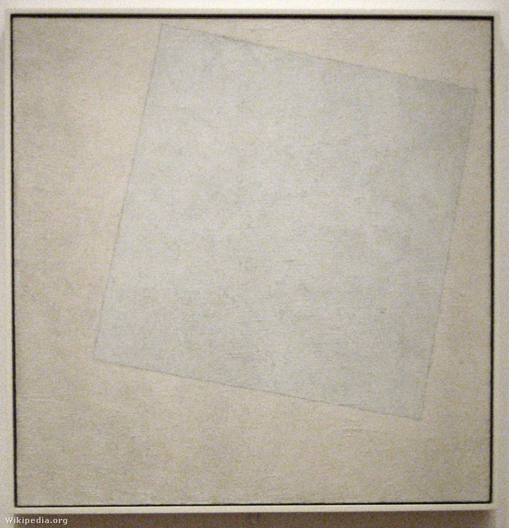 Kazmir Malevich - Supermatis kompozíció - Fehér fehéren"
