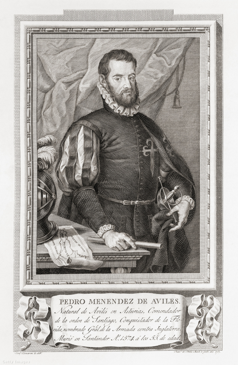 Pedro Menéndez de Avilés portréja. (Fotó: Universal History Archive / Getty Images Hungary)