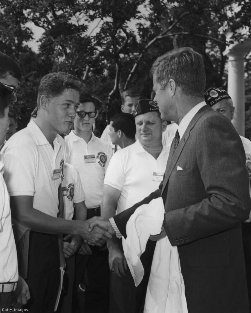 John F. Kennedy és Bill Clinton találkozása
