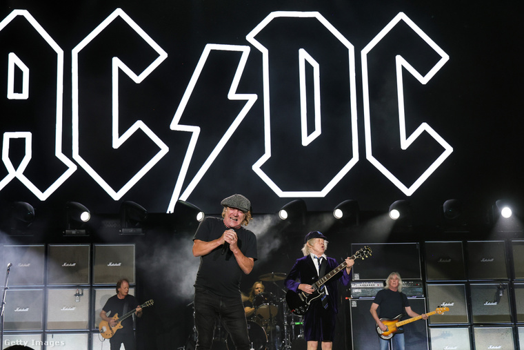 Brian Johnson az AC/DC énekese. (Fotó: Kevin Mazur / Getty Images Hungary)