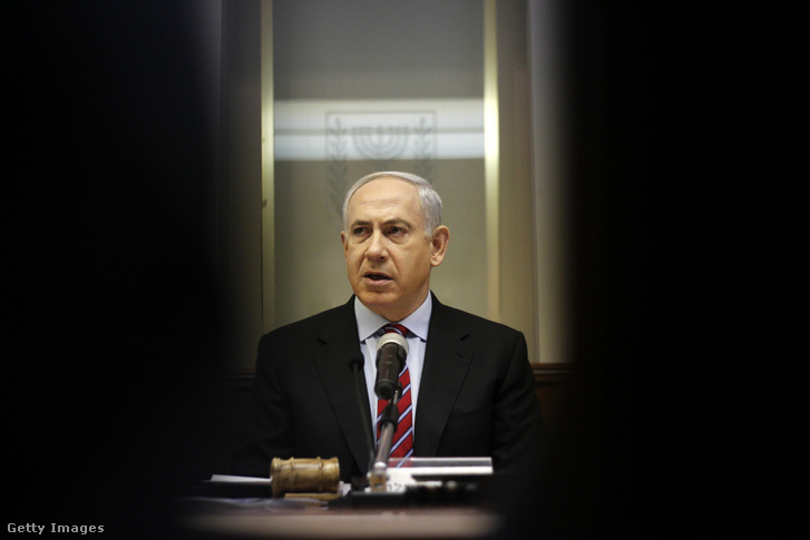 Benjamin Netanjahu 2013. január 27-én