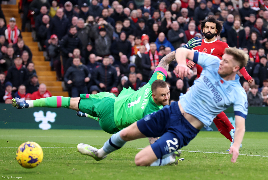 Mohamed Szalah megszerzi a vezetést a Liverpoolnak