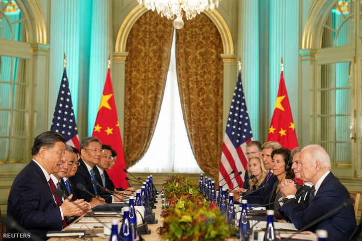 Joe Biden és Hszi Hszi Csin-ping találkozója az Egyesült Államokban 2023. november 15-én
