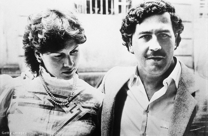 Pablo Escobar drogkereskedő, a Medellin kartell főnöke és felesége, Maria Victoria 1983-ban Kolumbiában