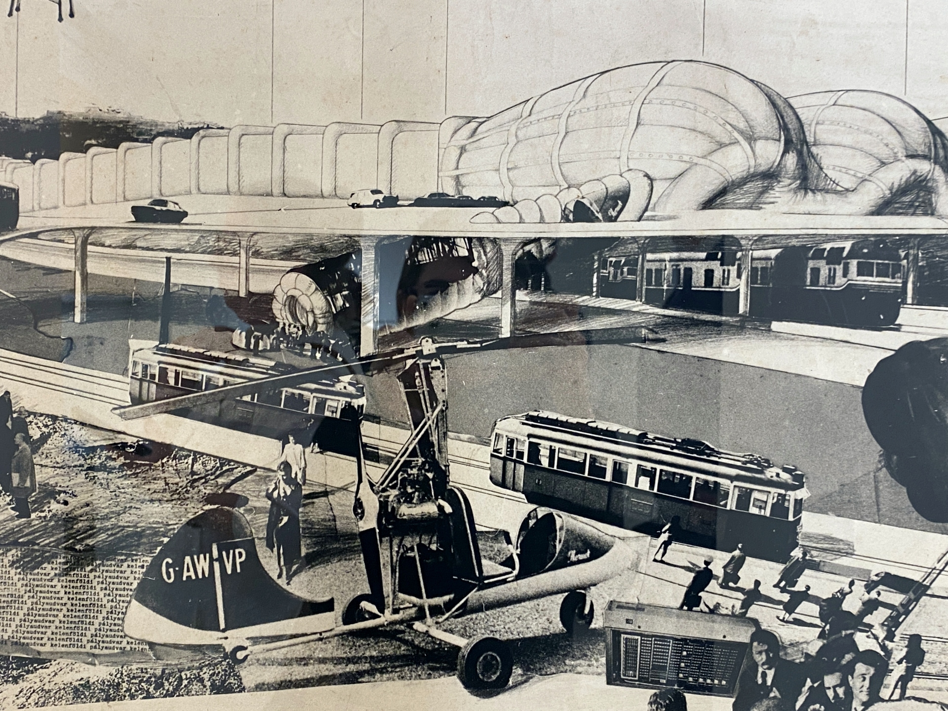 Istvánffy Mária 1971-es futurisztikus terve a Kelenföldi pályaudvarra mozgójárdával