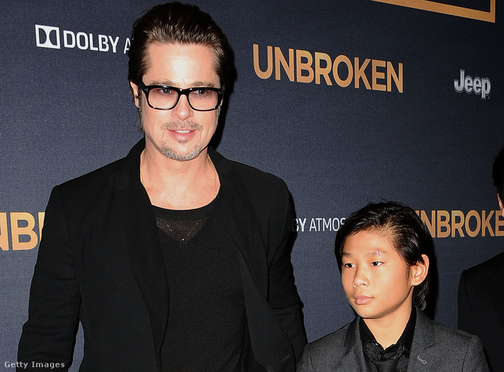 Brad Pitt és örökbe fogadott fia, Pax Jolie-Pitt még 2014-ben