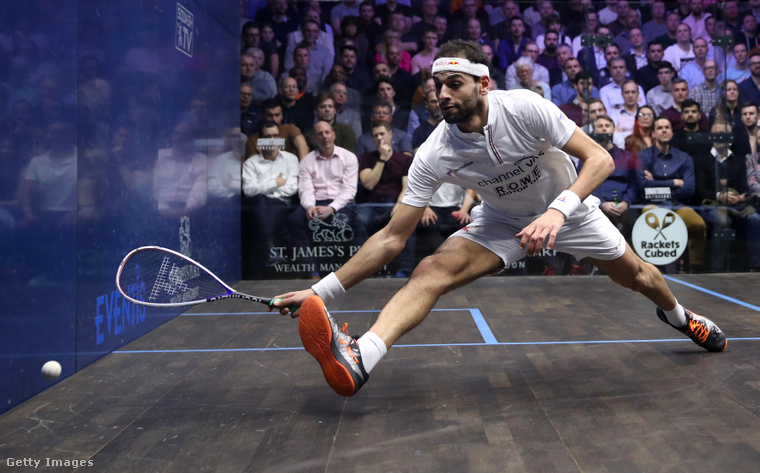 Profi squash meccs. (Fotó: Alex Pantling / Getty Images Hungary)