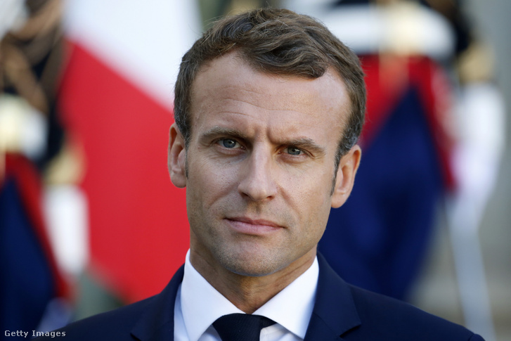 Emmanuel Macron 2018. október 16-án