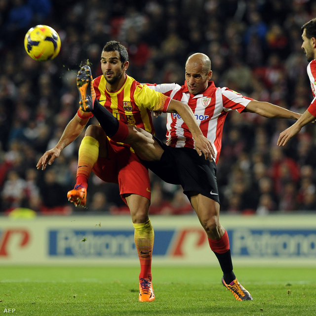 Martin Montoya (Barcelona) és Mikel Rico (Bilbao) harca