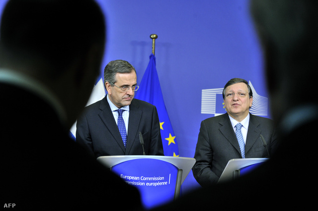 Antonisz Szamarasz és Jose Manuel Barroso