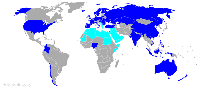 A világ X-Faktor térképe. (Világosabb színnel a koprodukciók.)