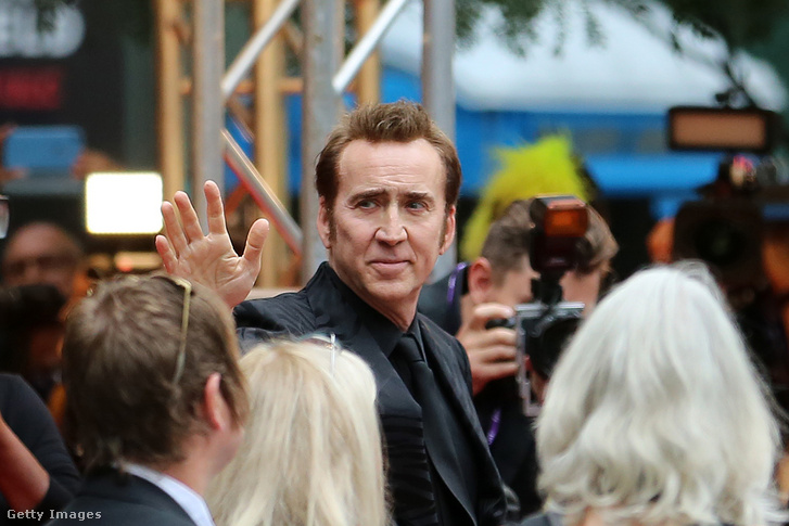 Nicolas Cage érkezik az Álom forgatókönyv premierjére a 2023-as Torontói Nemzetközi Filmfesztiválon a Royal Alexandra Színházban, Toronto Ontario Kanadában 2023. szeptember 9-én