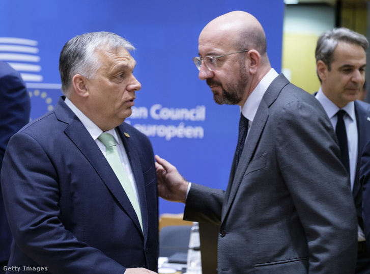 Orbán Viktor és Charles Michel 2023. március 23-án