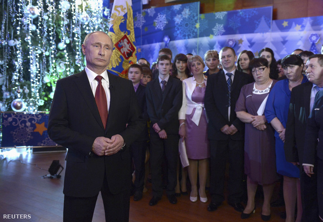 Vlagyimir Putyin újévi beszédet tart Habarovszkban