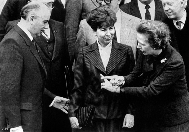 Gorbacsov és Thatcher Londonban, 1984. december 16-án